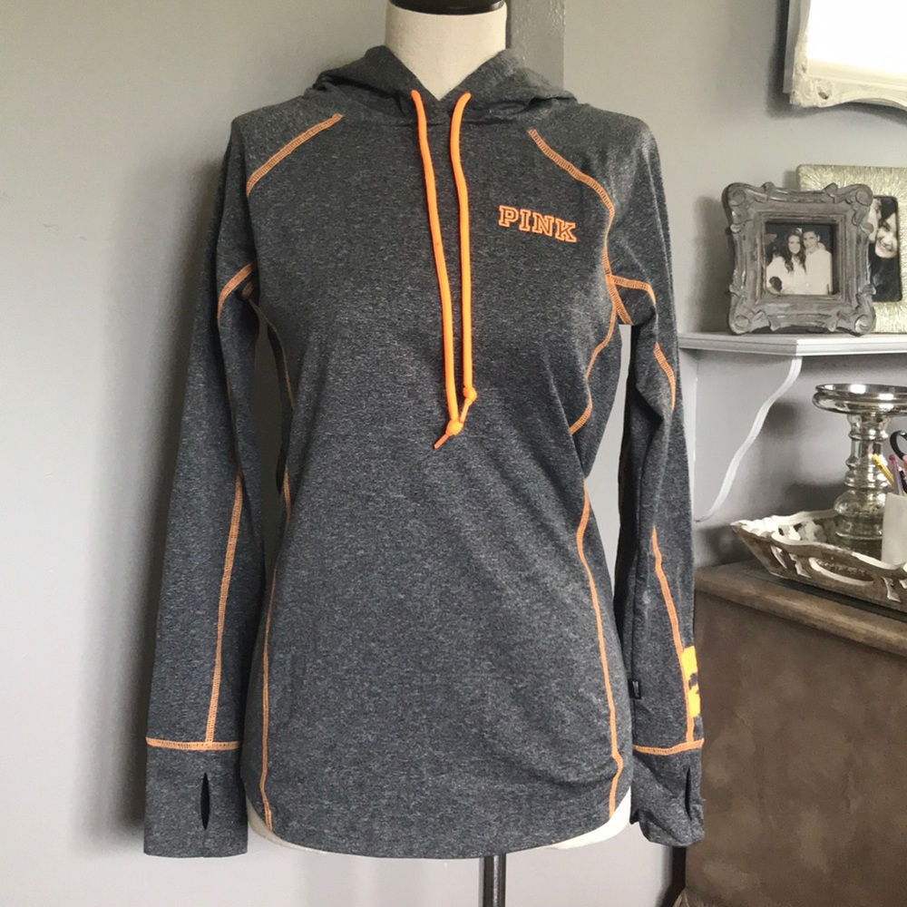 Grey Pink Hoodie